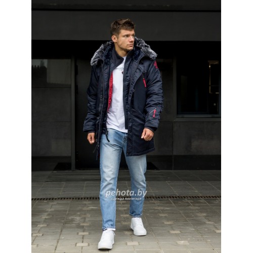 Куртка Аляска Arktik Fleece Night Sky/Red | Apolloget фото 5