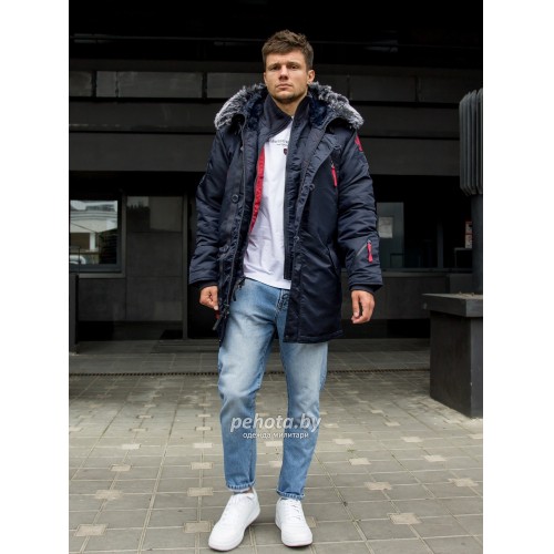 Куртка Аляска Arktik Fleece Night Sky/Red | Apolloget фото 4