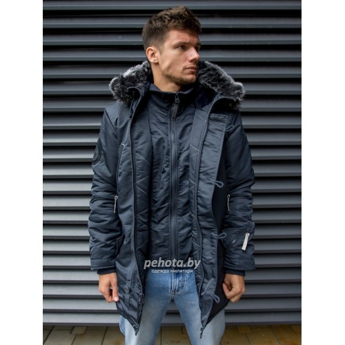 Куртка Аляска ArktiK Steel Blue/Gun Metal | Apolloget фото 2