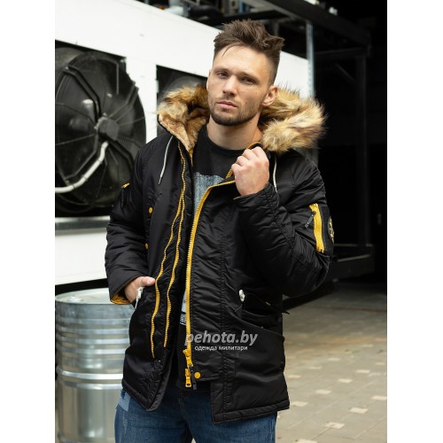Куртка Аляска HUSKY Compass Black/Yellow | Nord Denali фото 10
