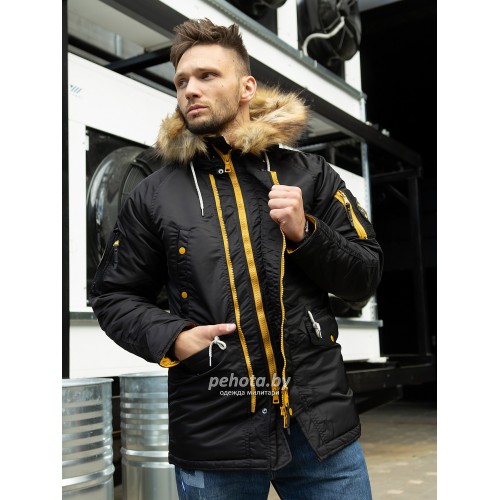 Куртка Аляска HUSKY Compass Black/Yellow | Nord Denali фото 11