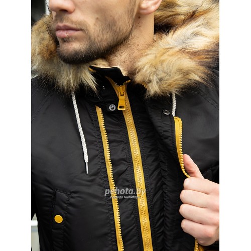 Куртка Аляска HUSKY Compass Black/Yellow | Nord Denali фото 12