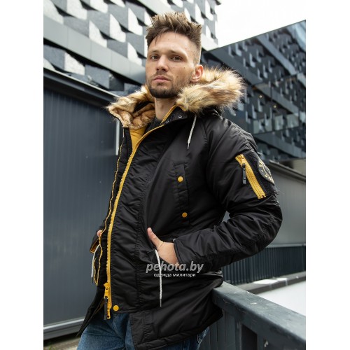 Куртка Аляска HUSKY Compass Black/Yellow | Nord Denali фото 3