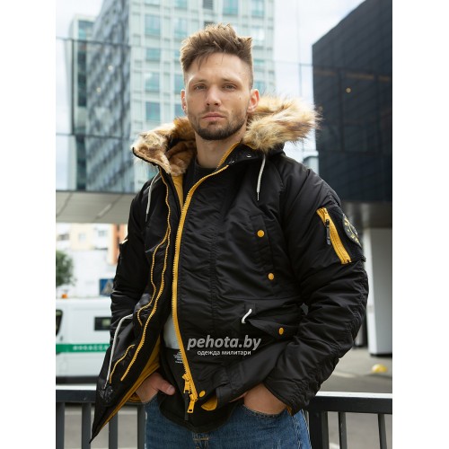 Куртка Аляска HUSKY Compass Black/Yellow | Nord Denali фото 5
