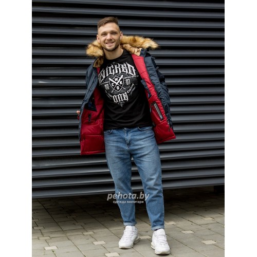 Куртка Аляска HUSKY DENALI Ink/Red | Nord Denali фото 4