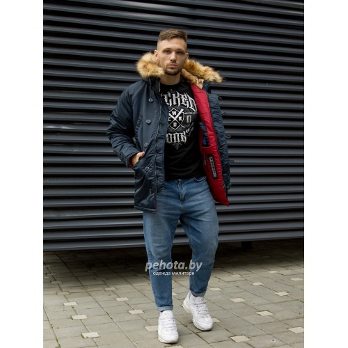 Куртка Аляска HUSKY DENALI Ink/Red | Nord Denali фото 3