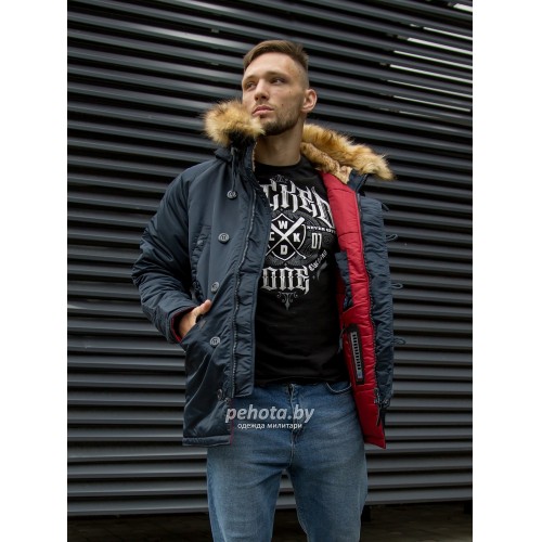 Куртка Аляска HUSKY DENALI Ink/Red | Nord Denali фото 2