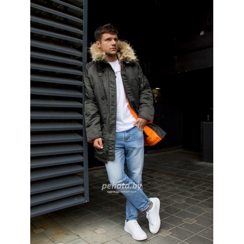 Куртка Аляска HUSKY Long Beluga/Orange | Apolloget фото 11