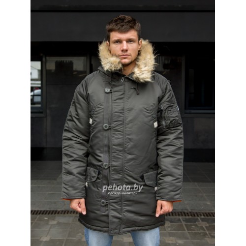 Куртка Аляска HUSKY Long Beluga/Orange | Apolloget фото 5