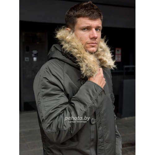 Куртка Аляска HUSKY Long Beluga/Orange | Apolloget фото 10