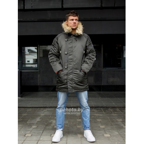 Куртка Аляска HUSKY Long Beluga/Orange | Apolloget фото 2