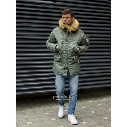 Куртка Аляска Husky MILITARY 2019 Olive Green | Nord Denali фото 3