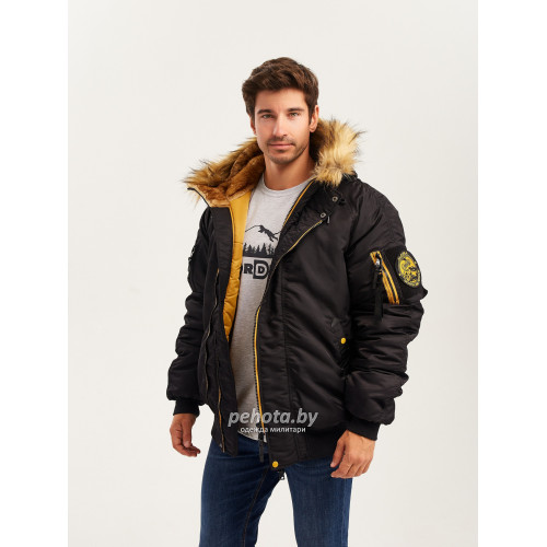 Куртка Аляска HUSKY N2B Compass Black/Yellow | Nord Denali фото 16