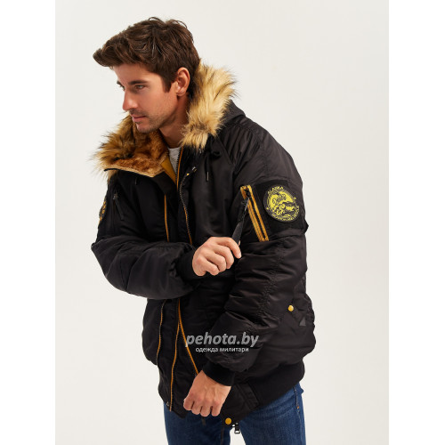 Куртка Аляска HUSKY N2B Compass Black/Yellow | Nord Denali фото 18