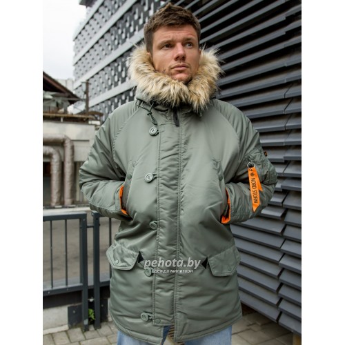 Куртка Аляска HUSKY Olive/Orange | Nord Storm фото 2