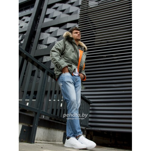 Куртка Аляска HUSKY Olive/Orange | Nord Storm фото 4