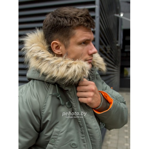 Куртка Аляска HUSKY Olive/Orange | Nord Storm фото 8