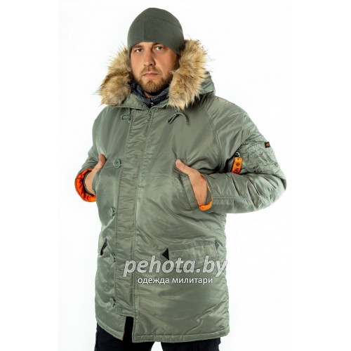 Куртка Аляска HUSKY Olive/Orange | Nord Storm фото 9