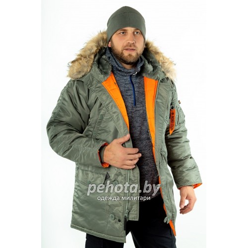 Куртка Аляска HUSKY Olive/Orange | Nord Storm фото 10