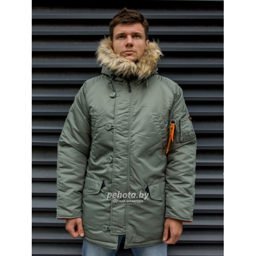 Куртка Аляска HUSKY Olive/Orange | Nord Storm фото 11