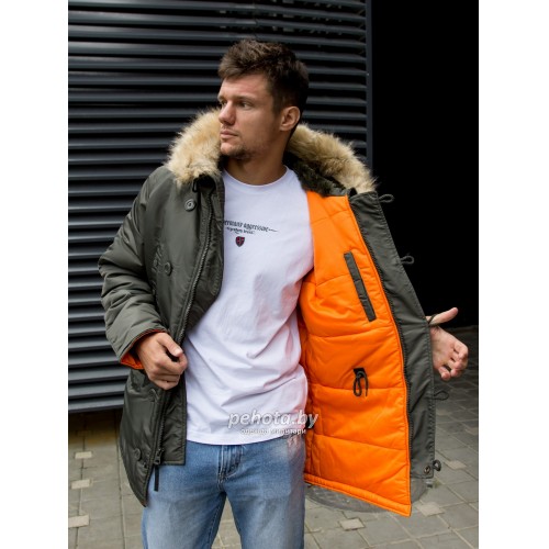 Куртка Аляска HUSKY Rep.Grey/Orange | Nord Storm фото 5