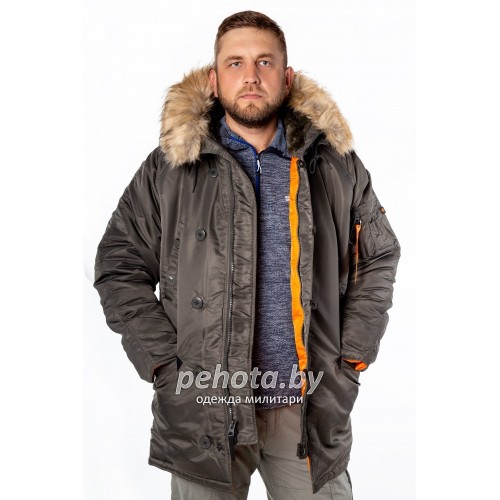 Куртка Аляска HUSKY Rep.Grey/Orange | Nord Storm фото 11