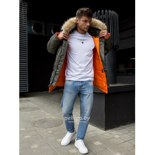 Куртка Аляска HUSKY Rep.Grey/Orange | Nord Storm фото 7