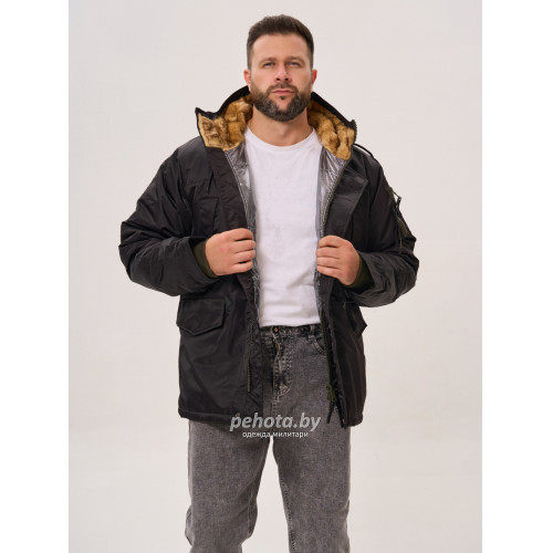 Куртка Аляска HUSKY Short 2.0 Black/Silver | Nord Denali фото 14