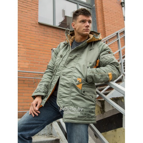 Куртка Аляска INSTRUCTOR Olive/Orange | Nord Denali фото 8