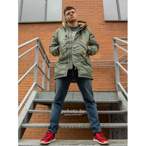 Куртка Аляска INSTRUCTOR Olive/Orange | Nord Denali фото 10