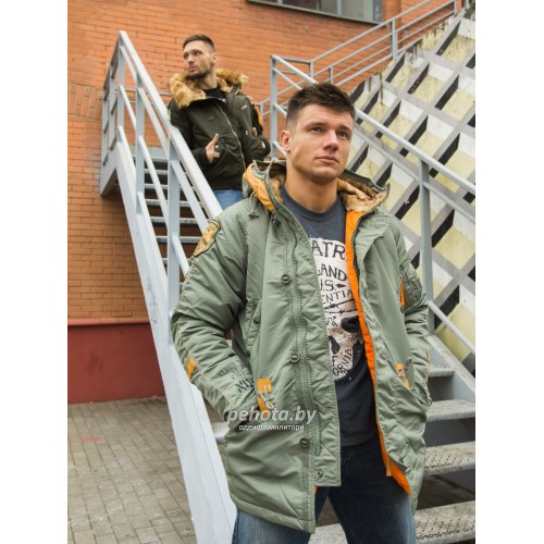 Куртка Аляска INSTRUCTOR Olive/Orange | Nord Denali фото 15