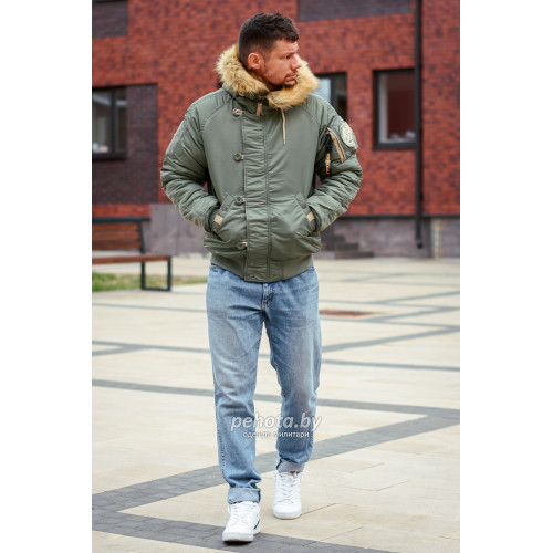 Куртка Аляска Military 2024 N-2B Olive Green | Nord Denali фото 3