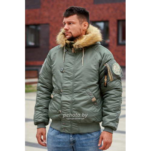 Куртка Аляска Military 2024 N-2B Olive Green | Nord Denali фото 4