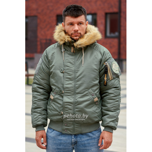 Куртка Аляска Military 2024 N-2B Olive Green | Nord Denali фото 5