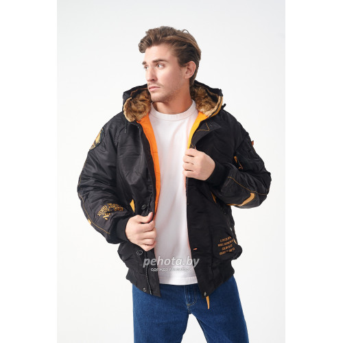 Куртка Аляска N2B INSTRUCTOR Black/Orange | Nord Denali фото 3