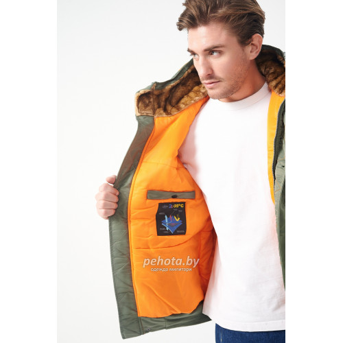 Куртка Аляска N2B INSTRUCTOR Olive/Orange | Nord Denali фото 5