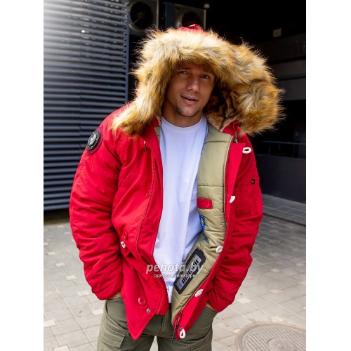 Куртка Аляска Oxford 2.0 Compass Chili Pepper/Olive | Nord Denali фото 3