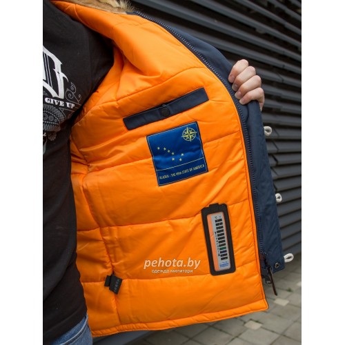 Куртка Аляска Oxford 2.0 Compass Rep.Blue/Orange | Nord Denali фото 19