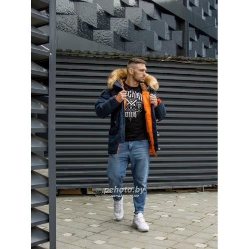 Куртка Аляска Oxford 2.0 Compass Rep.Blue/Orange | Nord Denali фото 4
