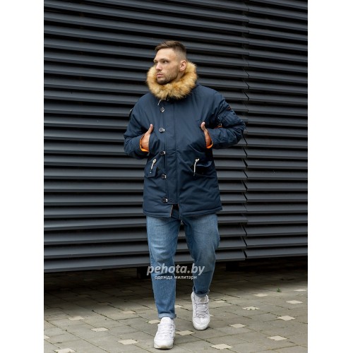 Куртка Аляска Oxford 2.0 Compass Rep.Blue/Orange | Nord Denali фото 2