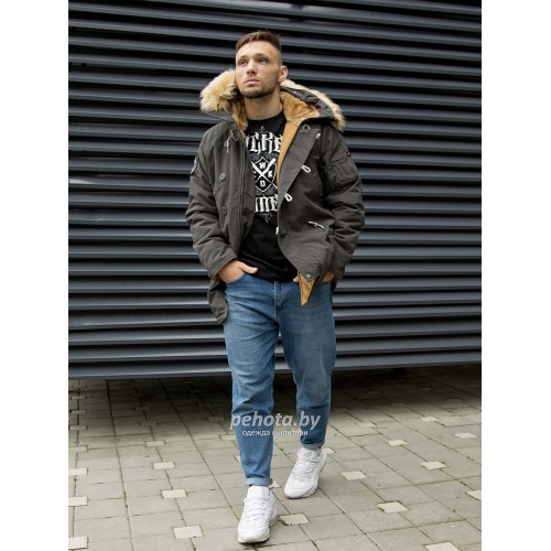 Куртка Аляска Apolloget OXFORD Beluga/Cinnamon | Nord Storm фото 4