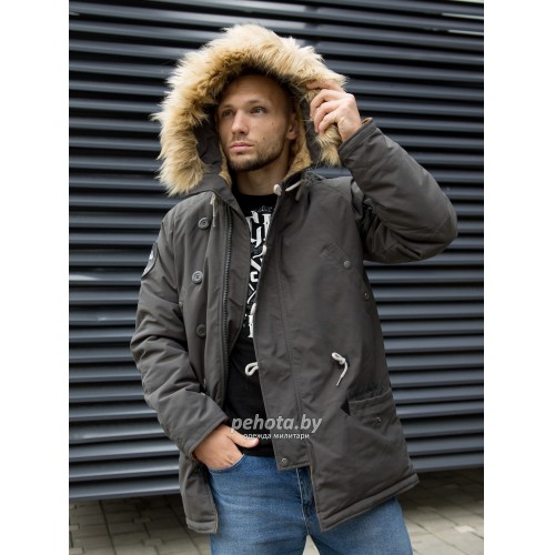 Куртка Аляска Apolloget OXFORD Beluga/Cinnamon | Nord Storm фото 12