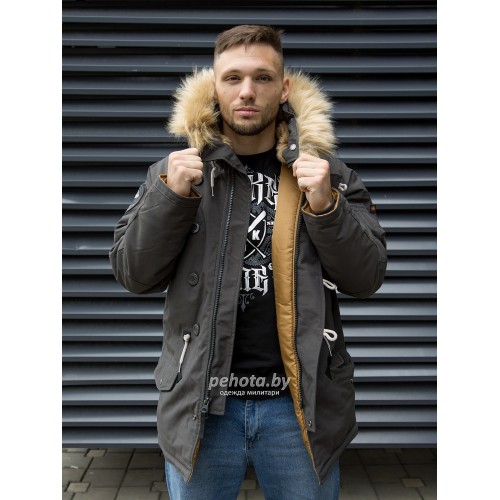 Куртка Аляска Apolloget OXFORD Beluga/Cinnamon | Nord Storm фото 2