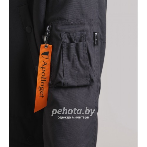 Куртка Аляска OXFORD Grey Black/Orange | Apolloget фото 6