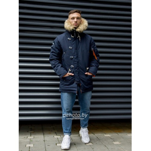 Куртка Аляска Apolloget OXFORD Rep.Blue/Orange | Nord Storm фото 3