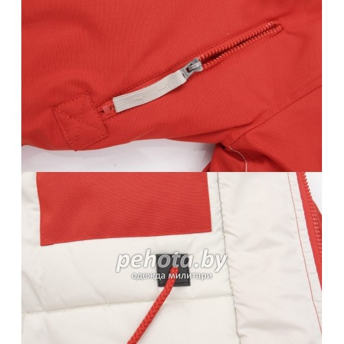 Куртка Аляска женская OXFORD Simple Red / White Grey | Apolloget фото 6