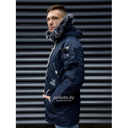 Куртка Аляска SAPPORO FLEECE Rep.Blue/Gun Metal | Apolloget фото 9