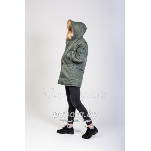 Куртка Аляска TIGHT HUSKY ll OLIVE/ORANGE | Apolloget фото 8