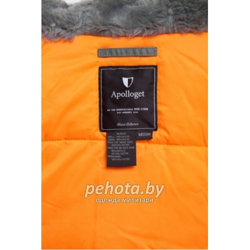 Куртка Аляска TIGHT HUSKY ll OLIVE/ORANGE | Apolloget фото 6
