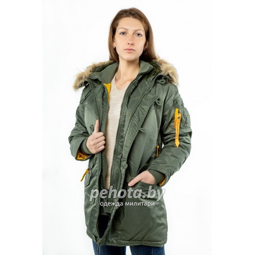 Куртка Аляска женская WMN Sage Green/Yellow | Apolloget фото 3